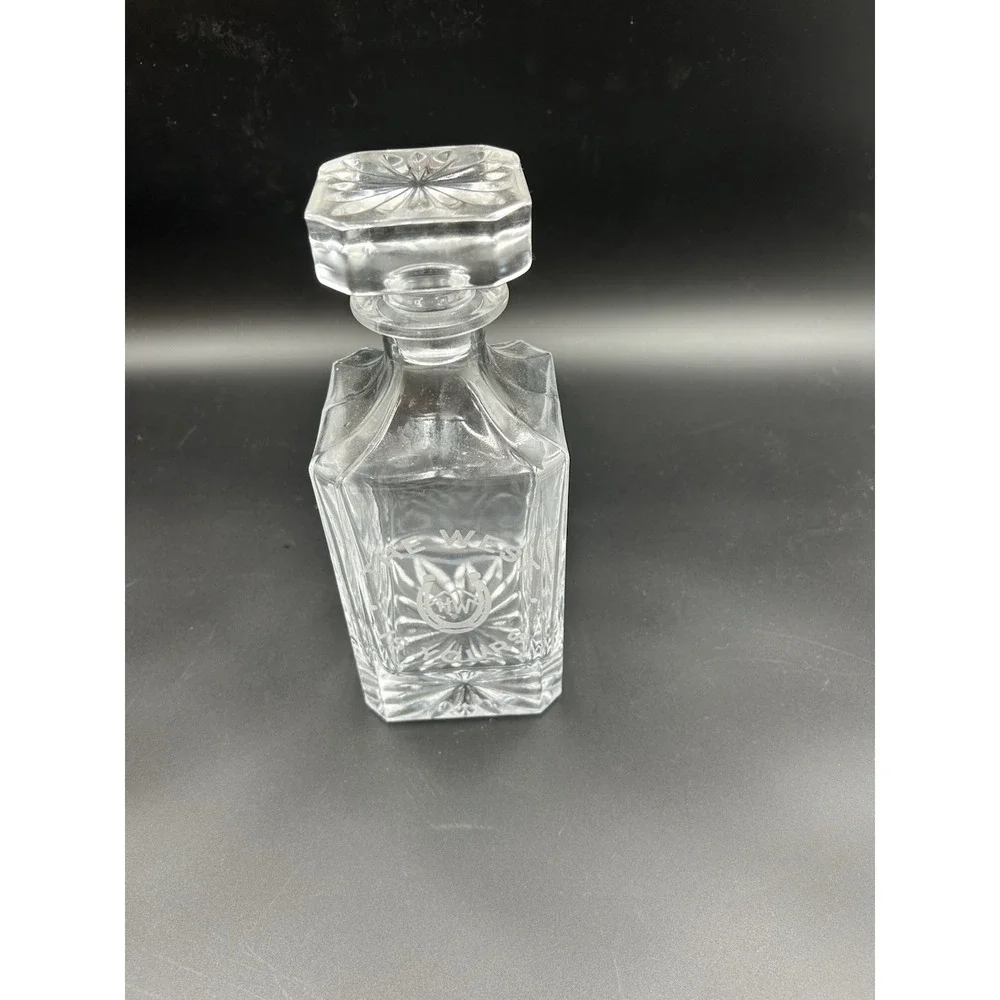 High West Bourbon Decanter Engraved HEAVY Whiskey Collector Gift Fathers Day